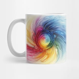 Psychedelic looking abstract illustration of Swirls Mug